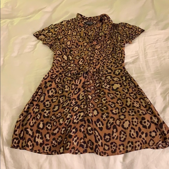 Leopard Print Mini Dress - Picture 1 of 2